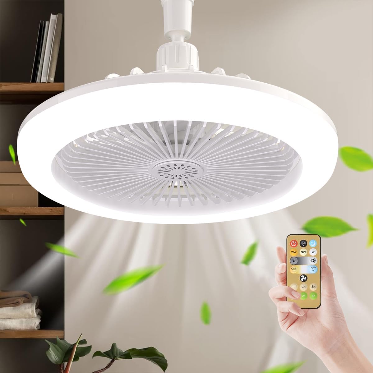 Ventilador de Techo con Luz LED 360°