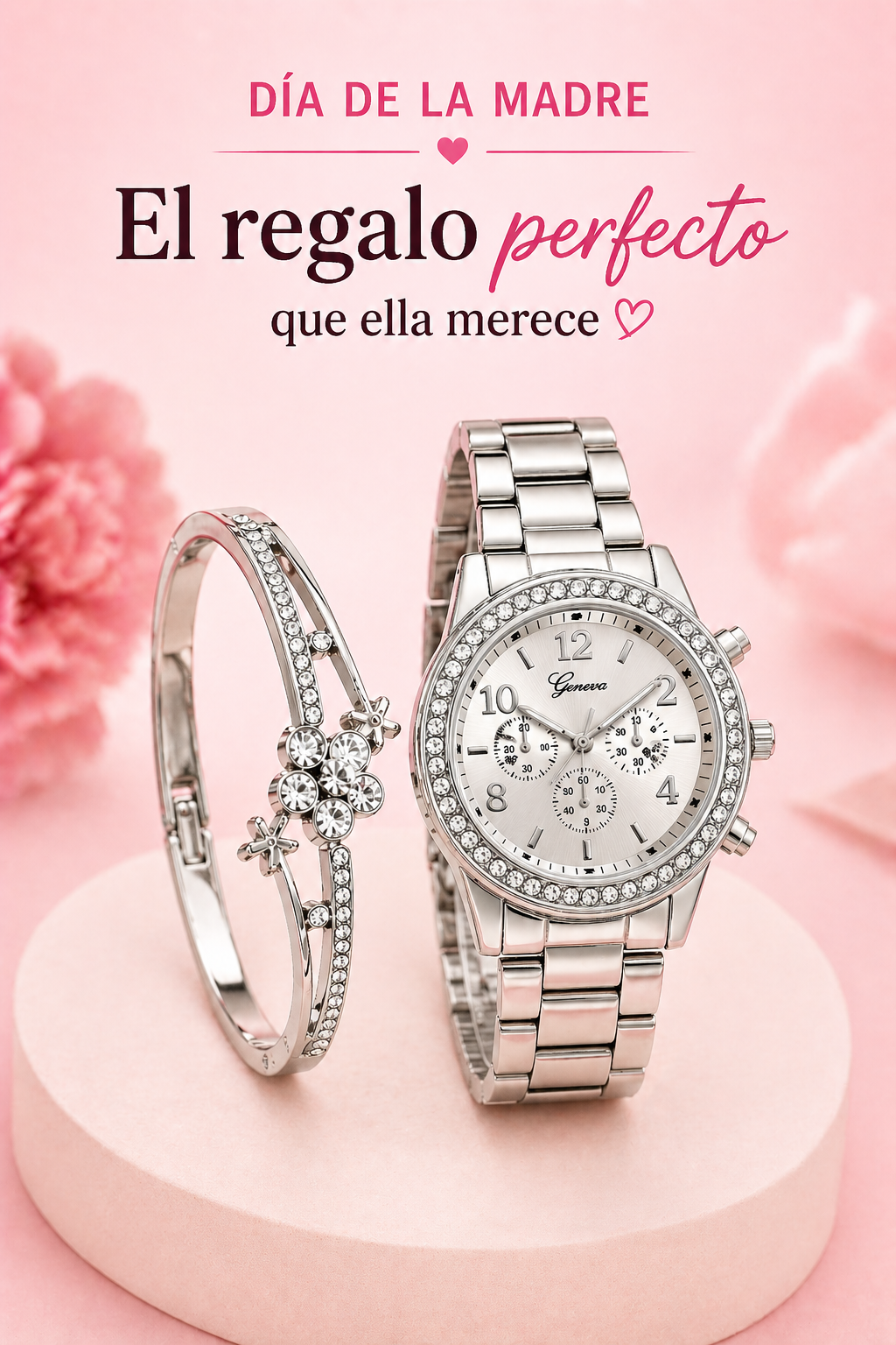 ✨ Set Elegante Reloj + Pulsera para Mujer 💎