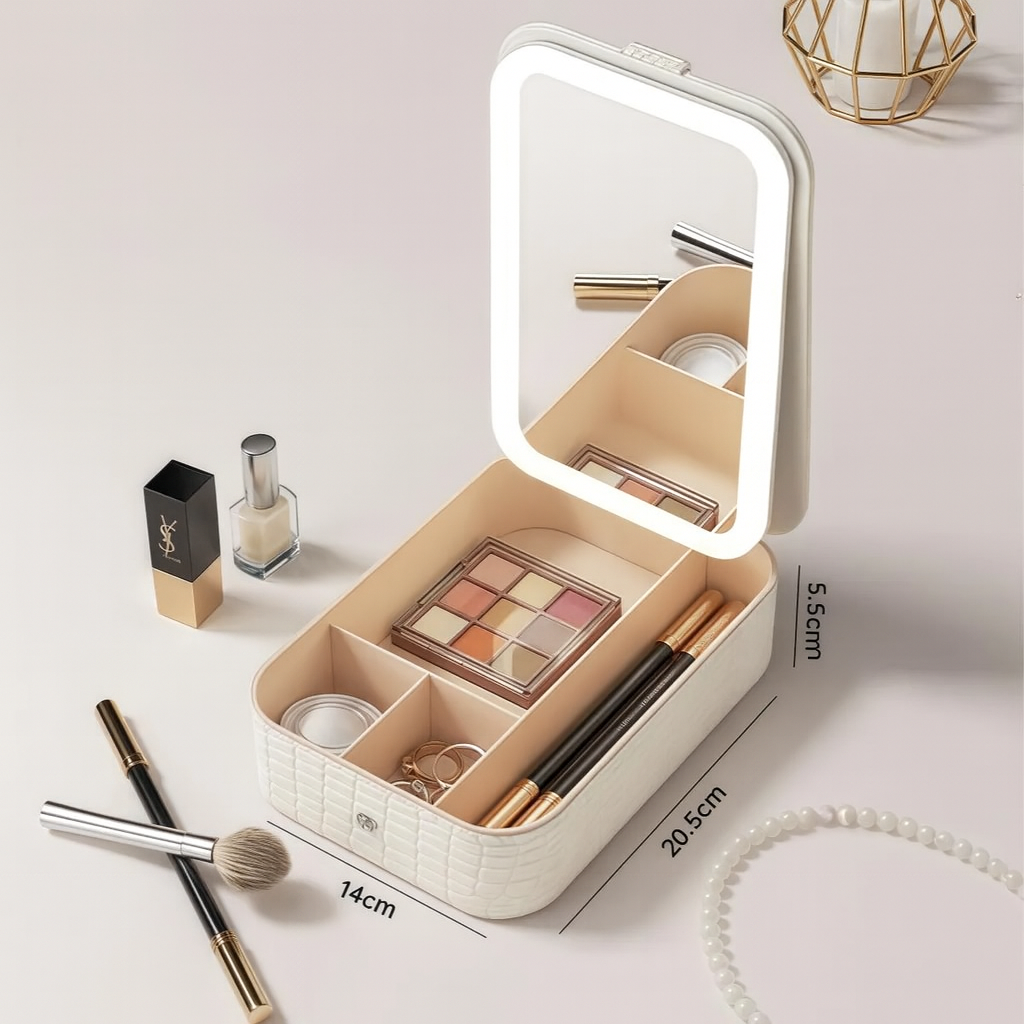 ShineKit™ – Estuche con Espejo LED Iluminado