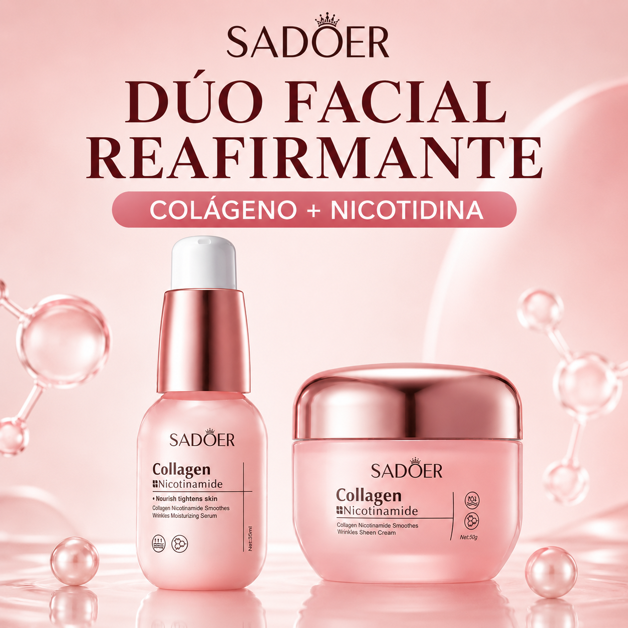 Dúo Facial SADOER™ Colágeno + Nicotinamida