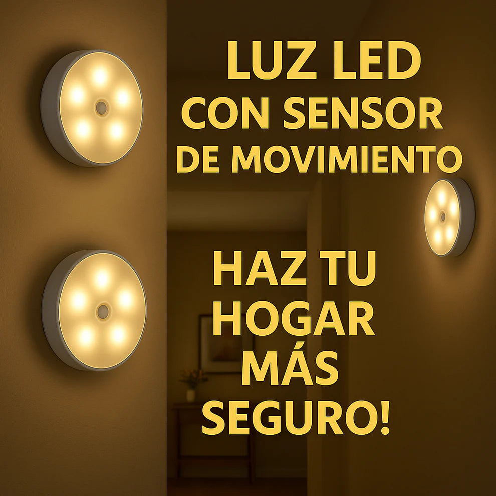 👉 Pack x3 Luces LED con Sensor de Movimiento
