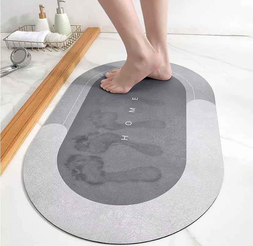 AquaDry™ La Alfombra que Mantiene tu Baño Seco, Seguro y Elegante al Instante