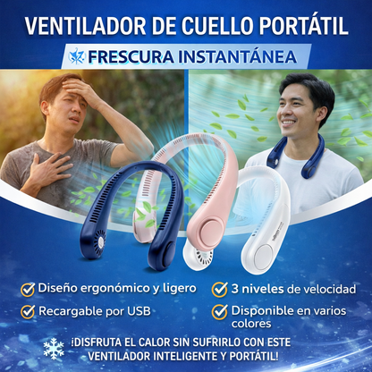 NECKAIR™ Ventilador de cuello portátil