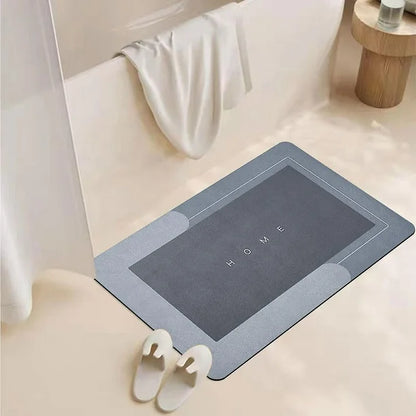 AquaDry™ La Alfombra que Mantiene tu Baño Seco, Seguro y Elegante al Instante