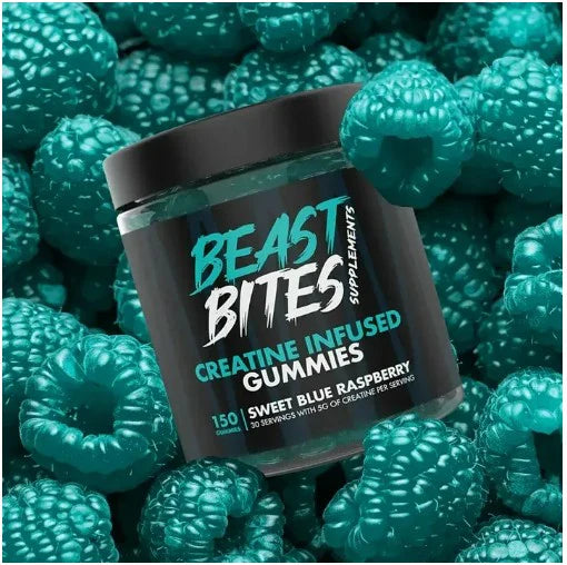 Beast Bites – Gomitas de Creatina Blue Raspberry