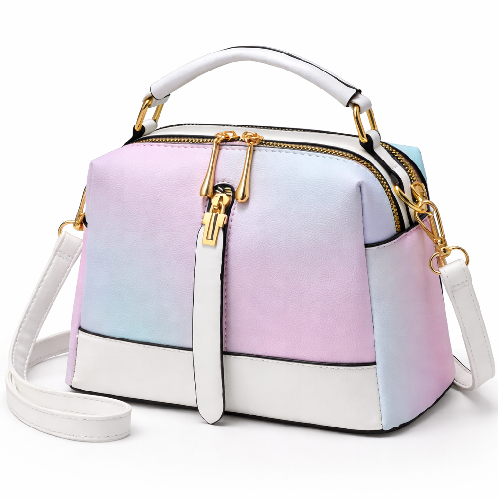 👜 Bolso Multicolor con Asa Superior