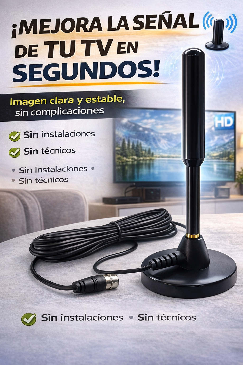 📡 Antena Digital HD – TV Gratis en Alta Definición