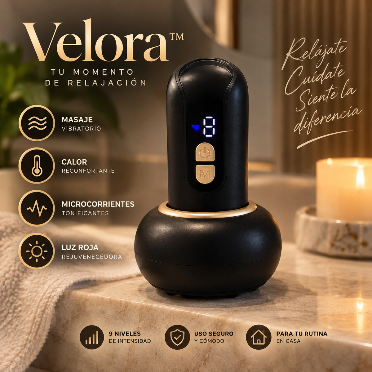 Velora™  Masajeador Gua Sha eléctrico