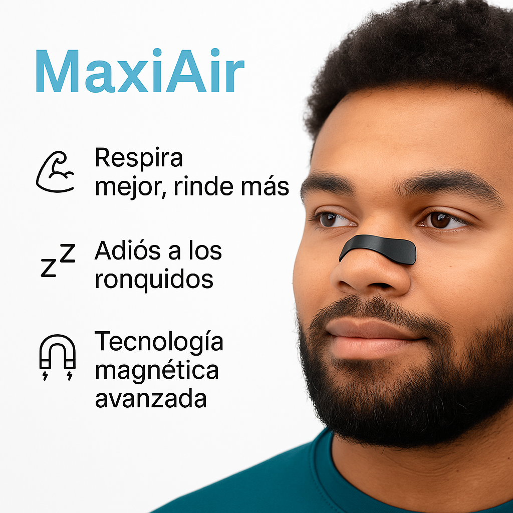 MaxiAir™ Dilatador Nasal Magnético de Alto Rendimiento