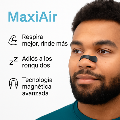 MaxiAir™ Dilatador Nasal Magnético de Alto Rendimiento