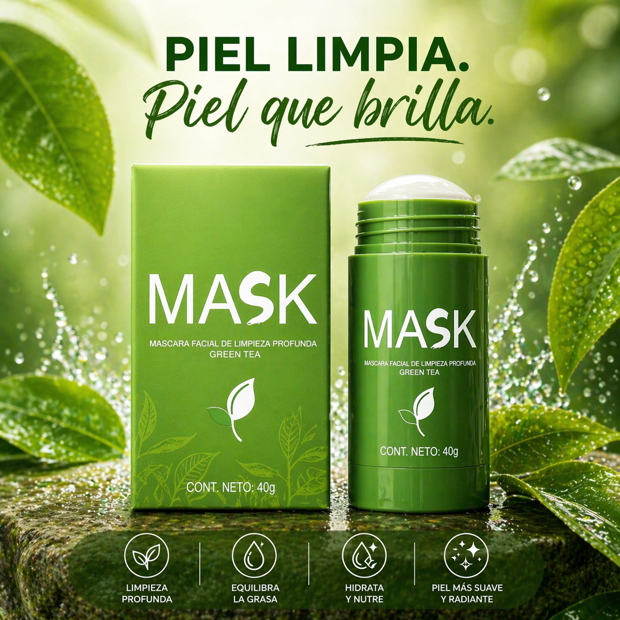 DermaGreen™ Mascarilla Facial Purificante
