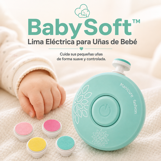 BabySoft™ — Lima Eléctrica para Uñas de Bebé