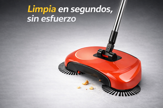 Barredora Manual 360° – Limpieza Rápida Sin Esfuerzo