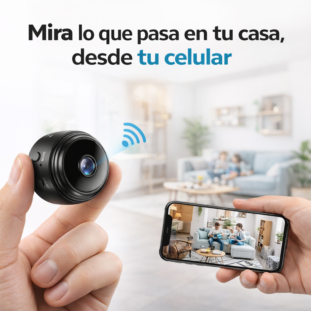 SpyCam Pro™ – Mini Cámara Espía WiFi HD