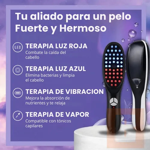 NanoGlow™ Peine con Nano Spray y Fototerapia