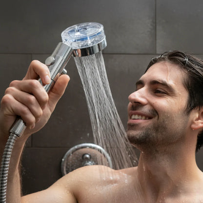 🚿 Ducha Alta Presión con Sistema de Hélice y Filtración